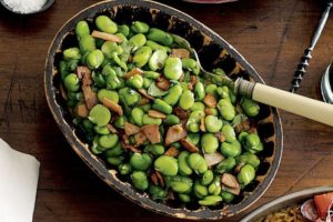 Broad Beans and Bacon